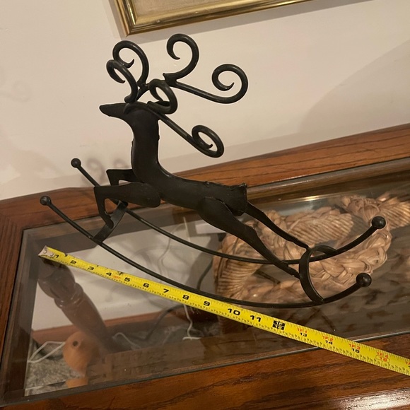 Pier 1 Holiday Pier Wrought Iron Rocking Reindeer Poshmark